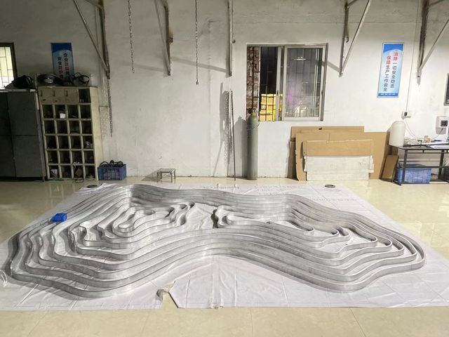 A sculpted panel before finishing