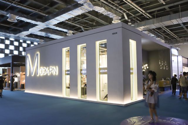 One of our earlier trade-show booths