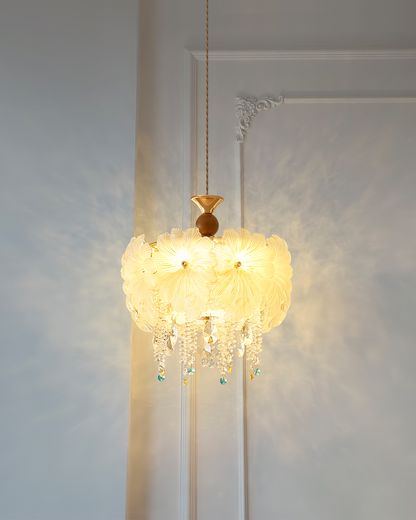 Frosted Petal Pendant