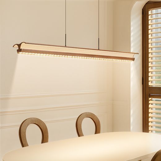 Wood-Frame Linear Pendant