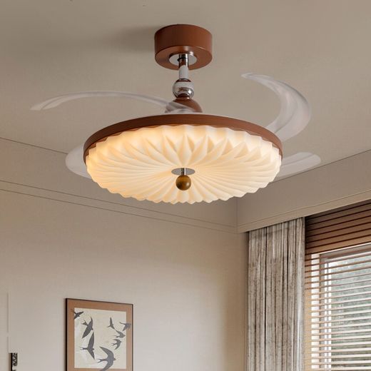 Scalloped Retractable Fan Light
