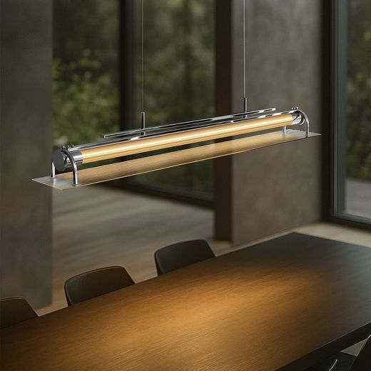 Glass Tube Linear Pendant